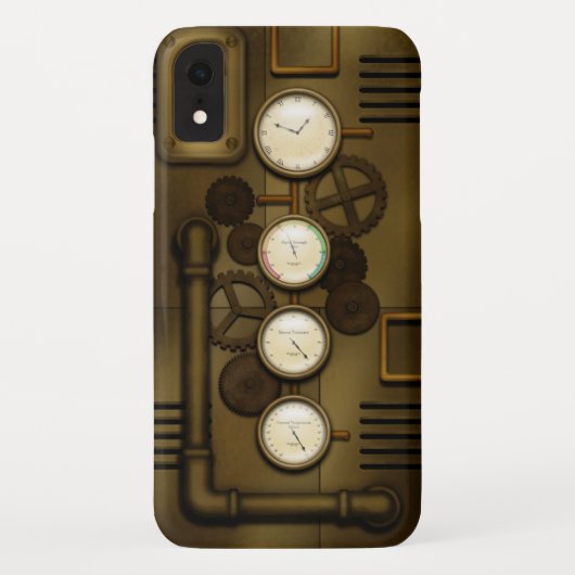 機械時代スチームパンククロックワークヴィンテージ技術 Case-Mate iPhoneケース (裏面)