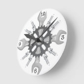 機械時計 ラウンド壁時計 (傾斜)