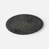 機械的なエレガンス、暗闇の中のクモ。 ペーパープレート (アングル)