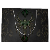 機械的なエレガンス、暗闇の中のクモ。 ラージペーパーバッグ (裏面)