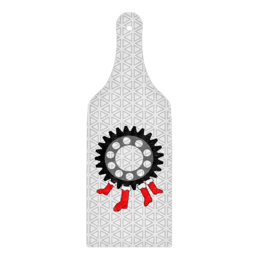 機械的なギアクリスマスストッキング カッティングボード (正面)