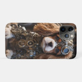 機械的なスパニエル犬子犬ステームパンク Case-Mate iPhoneケース (裏面(横))