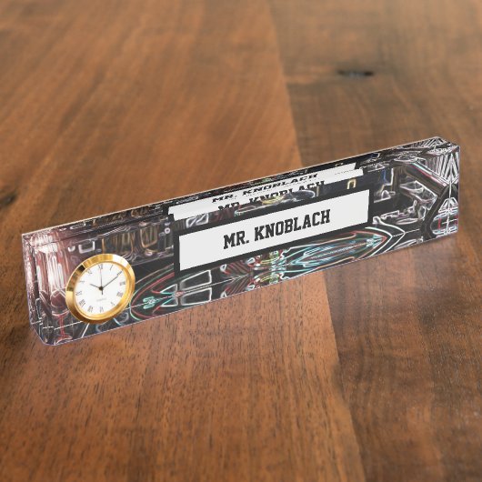 機械的なモーション(カスタム) デスクネームプレート (側面)