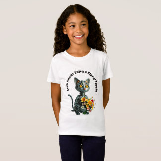機械的なロマンチックな猫 Tシャツ