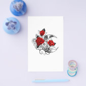 機械的な三日月と赤いバラ チラシ (シングル)