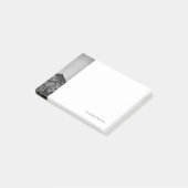 機械的な損傷を受けた金属の背景 ポストイット (アングル)