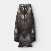 機械的な未来的なゴリラ・スチームパンク ボトルクーラー (裏面)