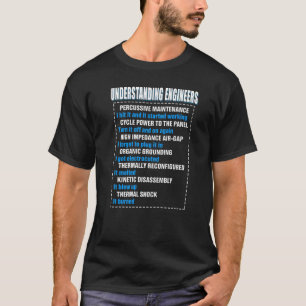 機械的な皮肉エンジニアリングおもしろいの理解 Tシャツ