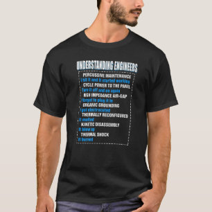 機械的な皮肉エンジニアリングおもしろいの理解 Tシャツ
