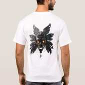 機械的な翼を持つ部族のマスク Tシャツ (裏面)