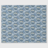 機械的な花 ラッピングペーパー (フラット)