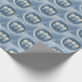 機械的な花 ラッピングペーパー (角)