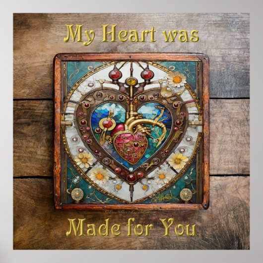 機械的ハート解剖学的スチームパンクシリーズ ポスター (正面)