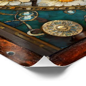 機械的ハート解剖学的スチームパンクシリーズ ポスター (コーナー)