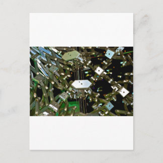 機械的フレックス抽象化 ポストカード