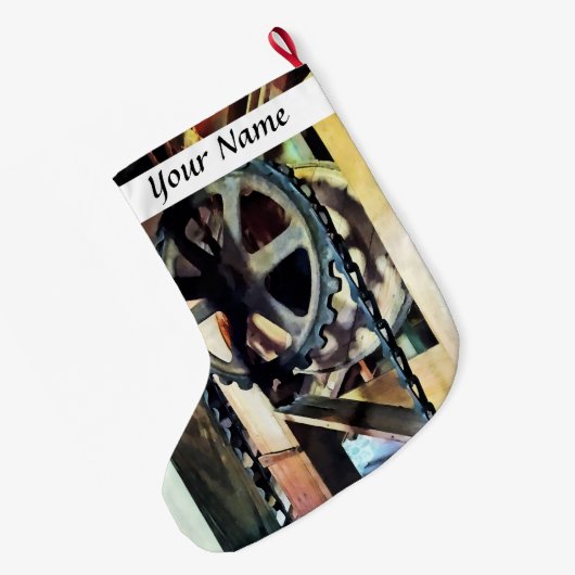 機械的利点 ラージクリスマスストッキング (裏面 (吊り時))