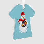 機械的雪だるま オーナメント (正面)