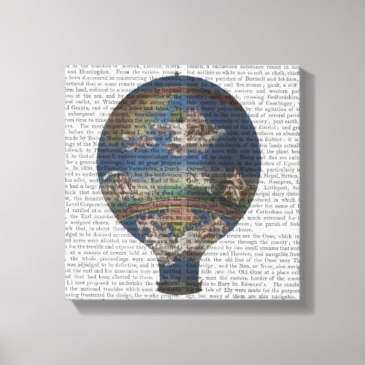 機械空気調和熱気球 キャンバスプリント (正面)