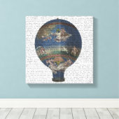 機械空気調和熱気球 キャンバスプリント (インサイチュ (ウッドフロア))