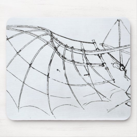 機械翼の図表 マウスパッド (正面)