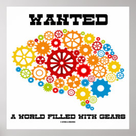機械脳のギアで満たされた世界を求める ポスター