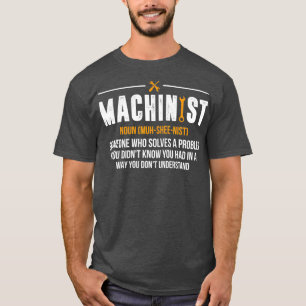 機械製名詞おもしろいCNCオペレータギフト Tシャツ