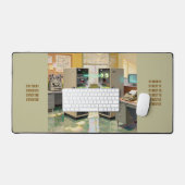 「機械語」- ユーモラスなテクノロジー デスクマット (キーボード&マウス)
