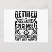 機械退職した技術者 ポストカード (正面)