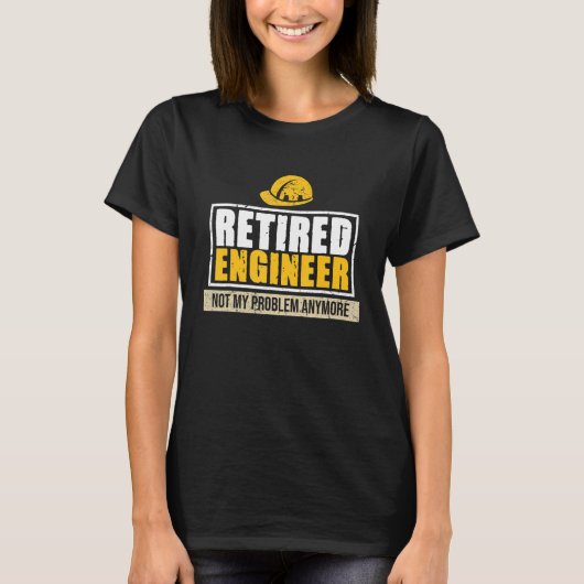 機械退職した電気エンジニアリング Tシャツ (正面)