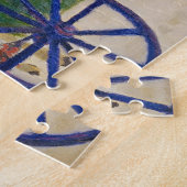 機械馬クロード・モネのジーンMonet ジグソーパズル (側面)