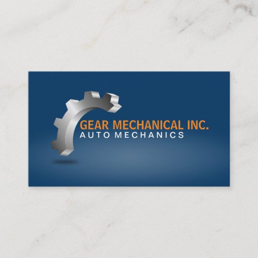 機械3Dギア 名刺 (正面)