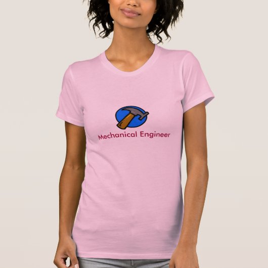 機械、機械工学者 Tシャツ (正面)