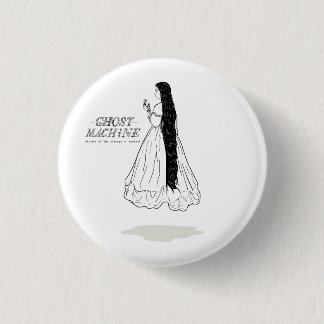 機械"Ghostbot"私のボタンの幽霊 缶バッジ