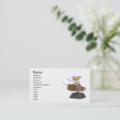 機械Bullの女性のカーボーイ 名刺 (スタンド正面)