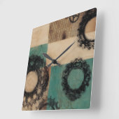 機械II スクエア壁時計 (傾斜)