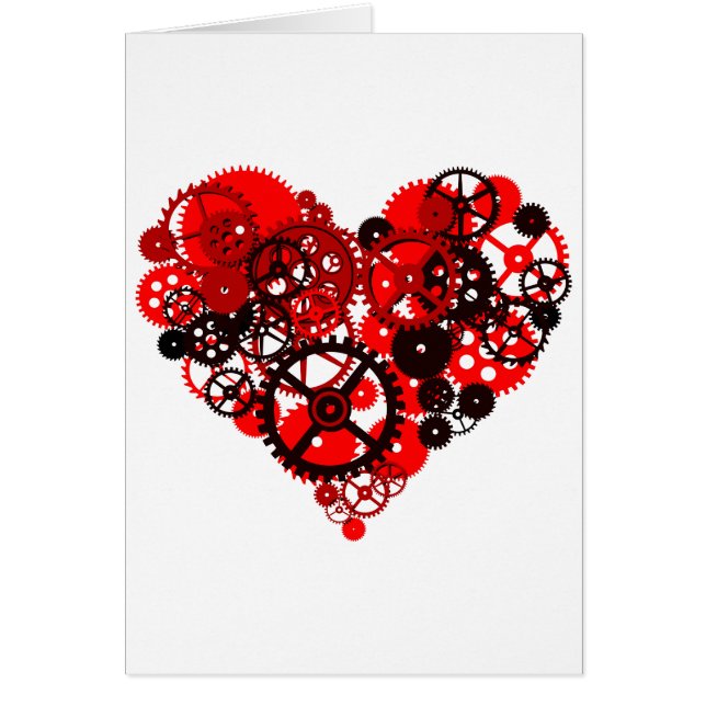 機械STEAMPUNKのハート (正面)