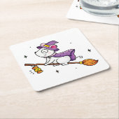 機知に富む時間 スクエアペーパーコースター (アングル)