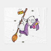 機知に富む時間 フリースブランケット (正面(横))