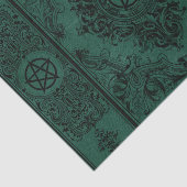 機知に富む |エメラルドグリーンファンタジー星形五角形 薄葉紙 (詳細)