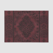 機知に富む |ダークレッドファンタジー星形五角形 薄葉紙 (正面)