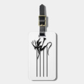 機知に富んだシルエット ラゲッジタグ (正面縦)