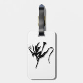 機知に富んだシルエット ラゲッジタグ (裏面縦)