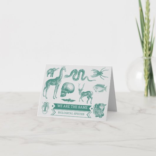 機知に富んだバレンタインカード-生物的種の概念 シーズンカード (正面)