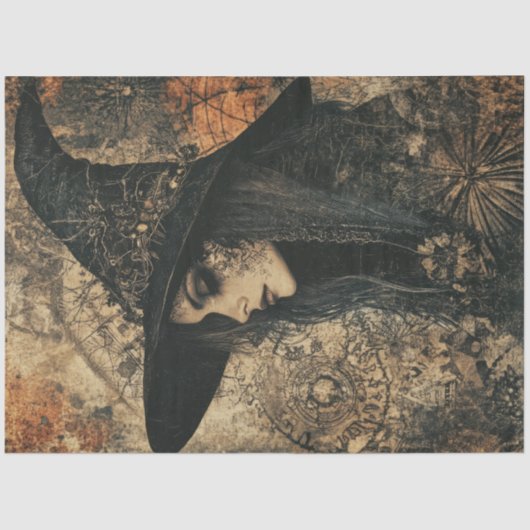 機知に富んだ女性ヴィンテージ 薄葉紙 (正面)