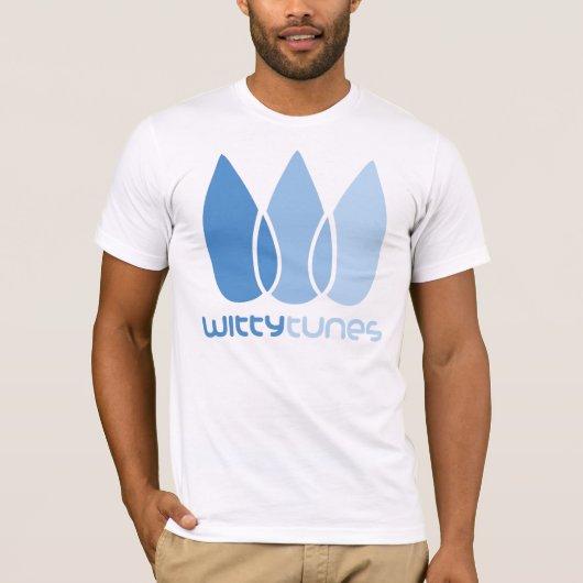 機知に富んだ調子は袖をショートさせます Tシャツ (正面)