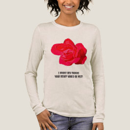 機知に富んだ鎧の薔薇 長袖Tシャツ トライブレンドＴシャツ