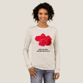 機知に富んだ鎧の薔薇 長袖Tシャツ トライブレンドTシャツ (正面全体)