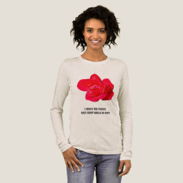 機知に富んだ鎧の薔薇 長袖Tシャツ トライブレンドＴシャツ