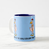 機知に富んだ鶏 ツートーンマグカップ (正面左)