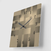 機織り,リボン,サテン スクエア壁時計 (傾斜)